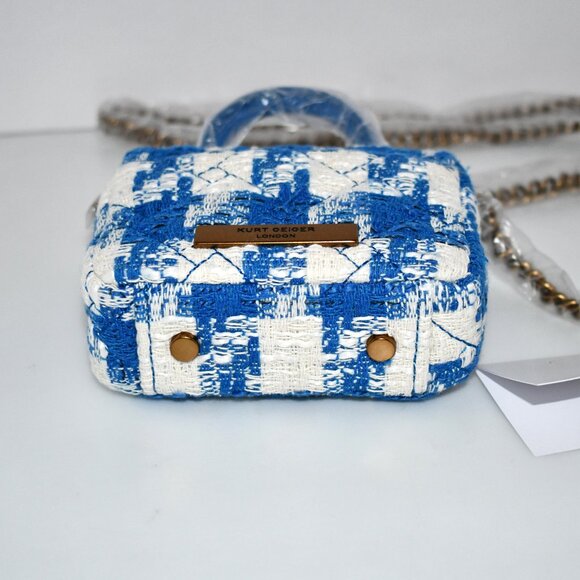 KURT GEIGER LONDON Handle MICRO Kensington in Blue NWT - Picture 5 of 6